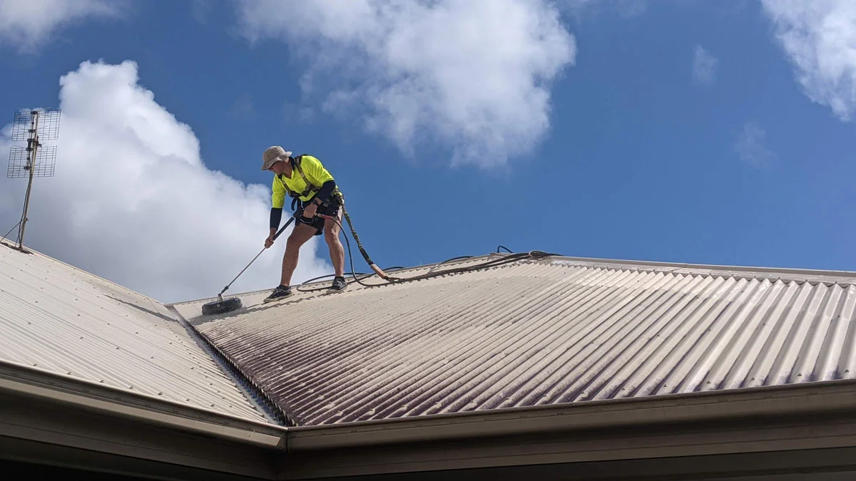 Roof cleaning on the Sunshine Coast